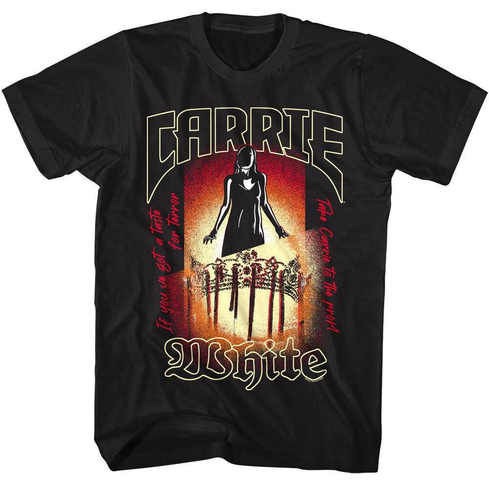 CARRIE WHITE Taste For Terror Novel Horror Big and Tall Shirt Summer Mens and Womens Loose and Breathable Tshirt Top
