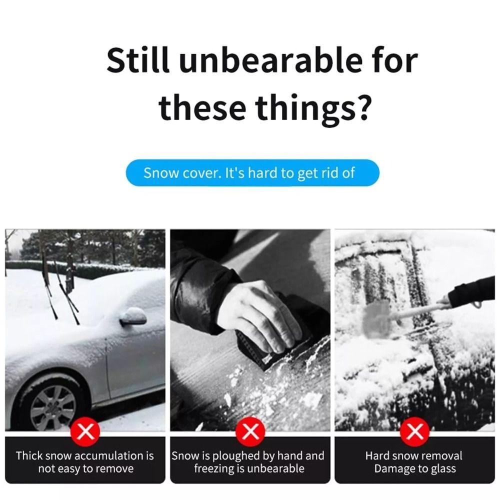 With Glove Snow Scraper Reusable Cleaning Snow Shovel Portable Car Ice Scraper  Auto Window