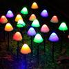 Solar LED Mushroom Garden Lights - Outdoor Lawn and Courtyard Decoration with Flashing Color Strings