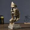 Nordic “Silence Is Golden” Resin Craft Sculpture, Creative Decorative Piece for Home, Bedroom, Living Room, and Office
