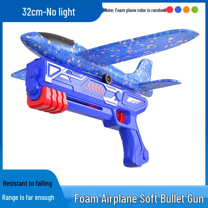 Handheld Light-up Foam Airplane Catapult Toy for Kids & Parents