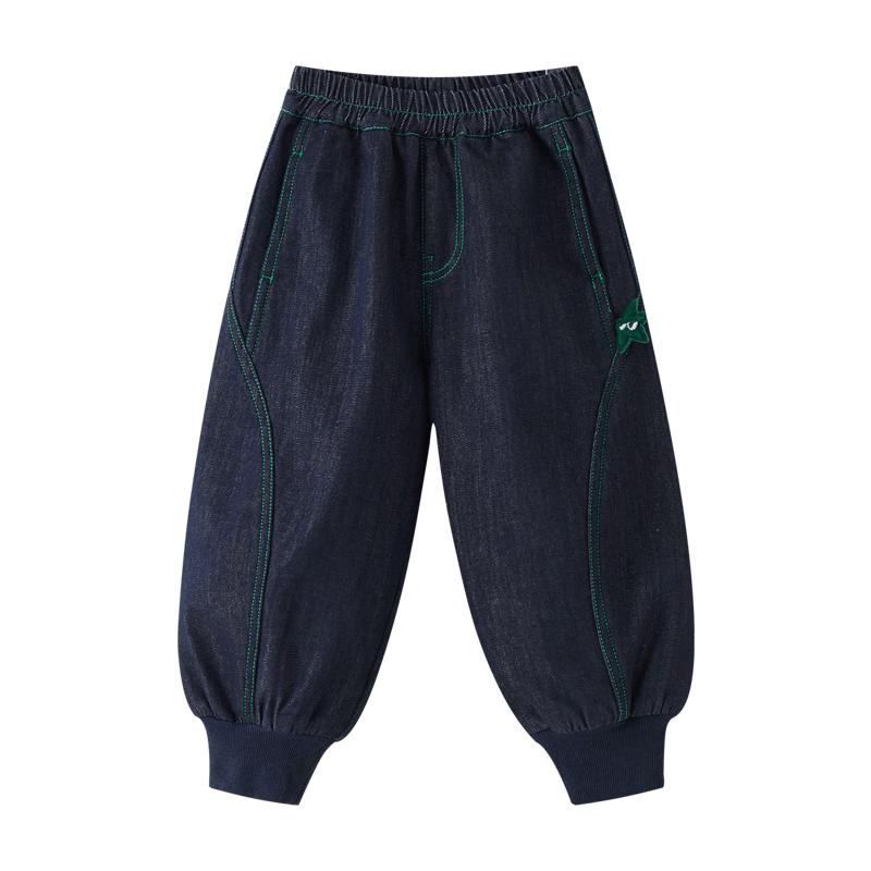 ASK JUNIOR Boys' Fleece-Lined Denim Joggers