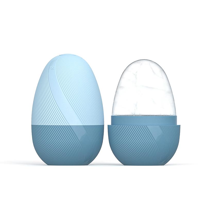 

Ледяной ролик для лица, кубик льда, косметический массаж, силиконовая форма для льда для отечности глаз, ледяной ролик для лица, сужающий поры синий