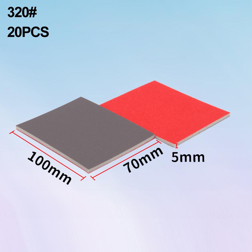 20 Pcs Grit Flocking Sponge Sand Paper Sanding Set180-2500 Grit Flexible Sanding Pad Polishing Abrasive Tool Sanding Paper