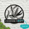 Custom Swallow Metal Wall Art, Easy Hang Home Decor Name Plate for Indoor Outdoor