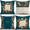 New Christmas Snowman Pillow Case Home Sofa Cushion Case Festive Party Pillow Case