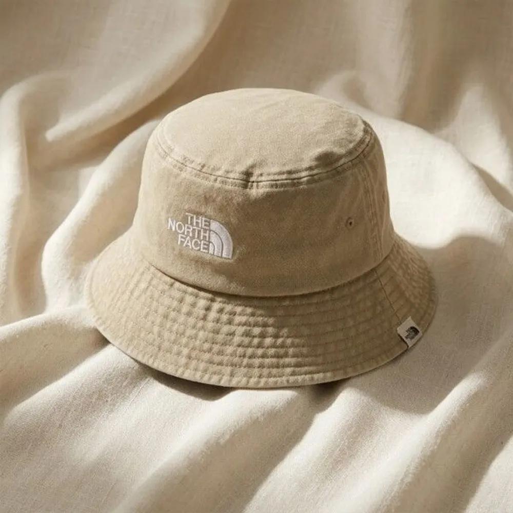 [The North Face] White Label Logo Bucket Hat Denim NE3HS00M L