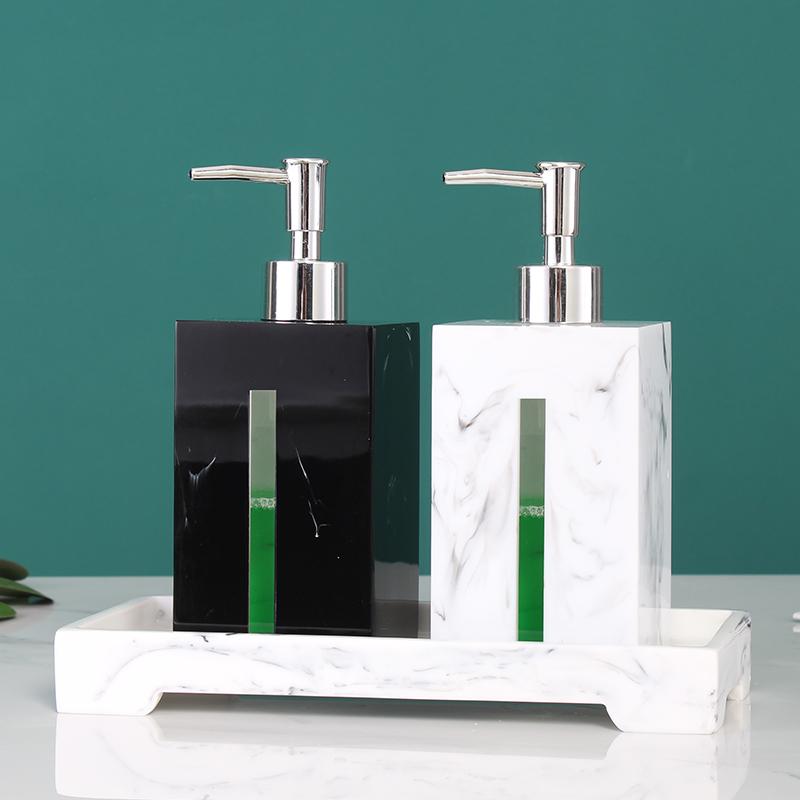 500ml marble soap dispenser ceramic bathroom shower gel shampoo bottle press lotion bottle bathroom accessories