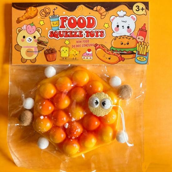 Simulation Baked Goods Squeeze Toy Stress Relief Croissant Waffle Toast Bread Sensory Toy Decompression Food Fidget Stress Ball