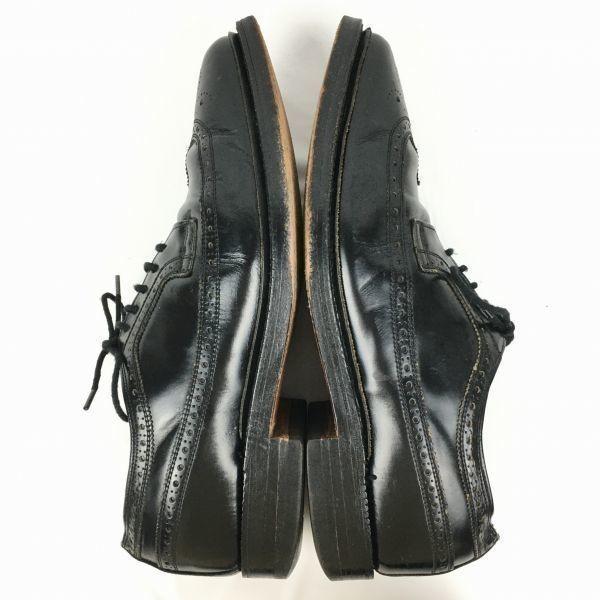 Royal Tweed by Cheaney Made in England Vintage Wingtip Shoes Black Size 9.5 / 28.0cm Men's(USED)