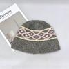 25 Early Autumn New Handwoven Jacquard Knitted Bucket Hat Women Show Face Small Bucket Hat Men and Women
