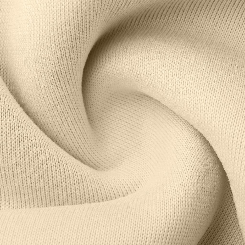 Damski swobodny pulower z dekoltem w serek, z długim rękawem, jednolity kolor, podszyty polarem, z kapturem, top