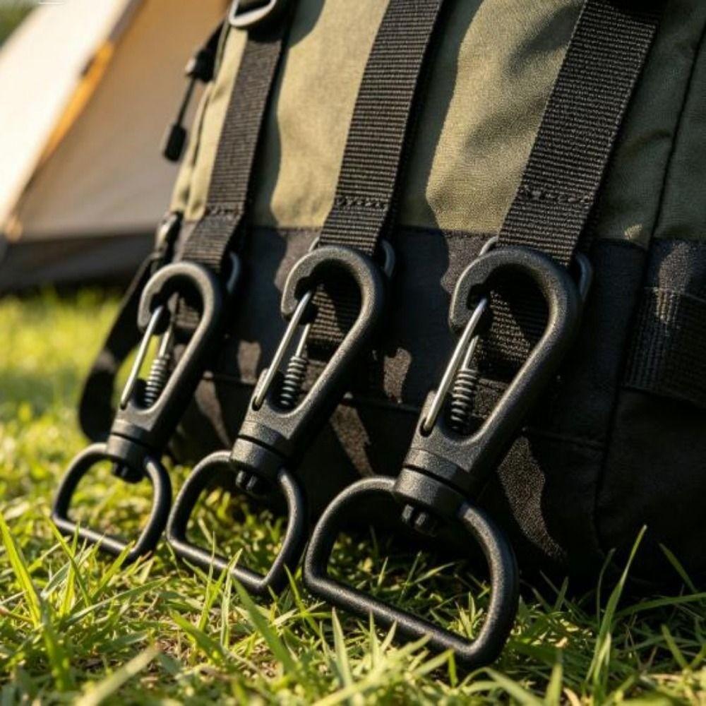 10pcs Plastic Backpack Webbing Carabiner Handbag Hanging Lobster Buckle  For Weave Paracord Lanyard