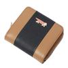 Lisa Larson LTLY-05 Women's Zip-Around Bifold Wallet in Brown and Navy