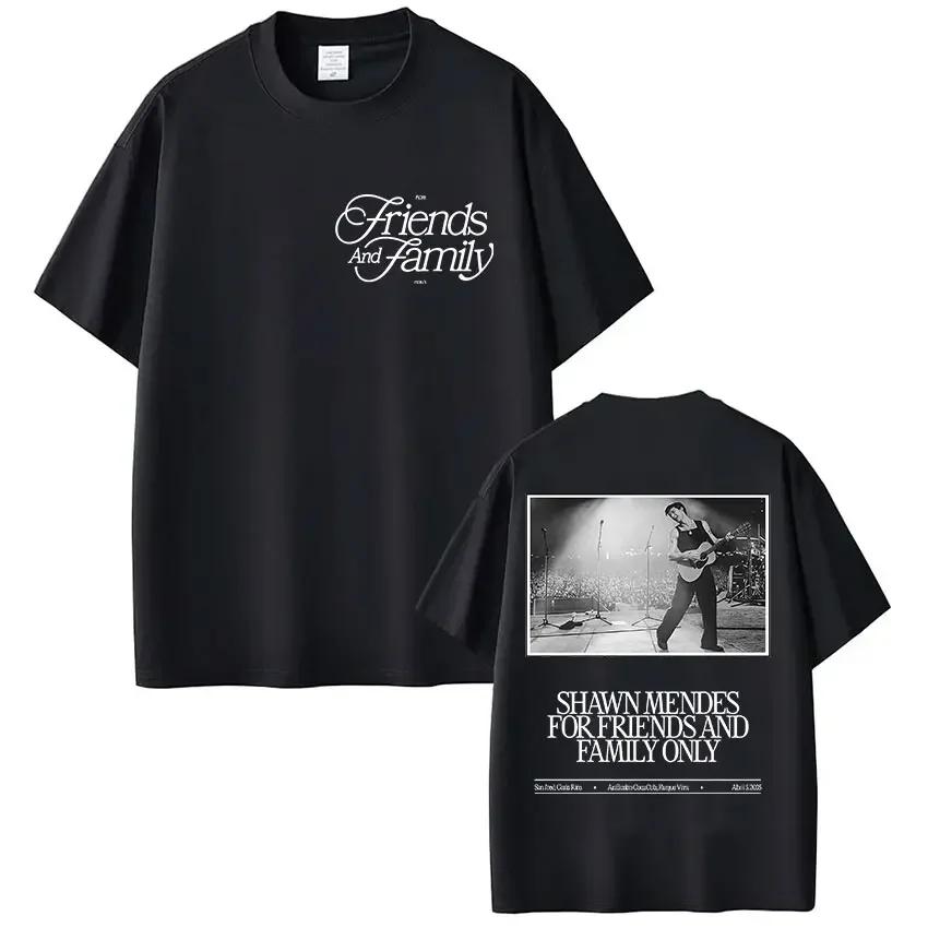 Rapper Singer Shawn Unisexdes On The Road Again Tour Album Merch T Shirt Unisex Fashion Oversized Short Sleeve Tshirt Streetwear Blac
