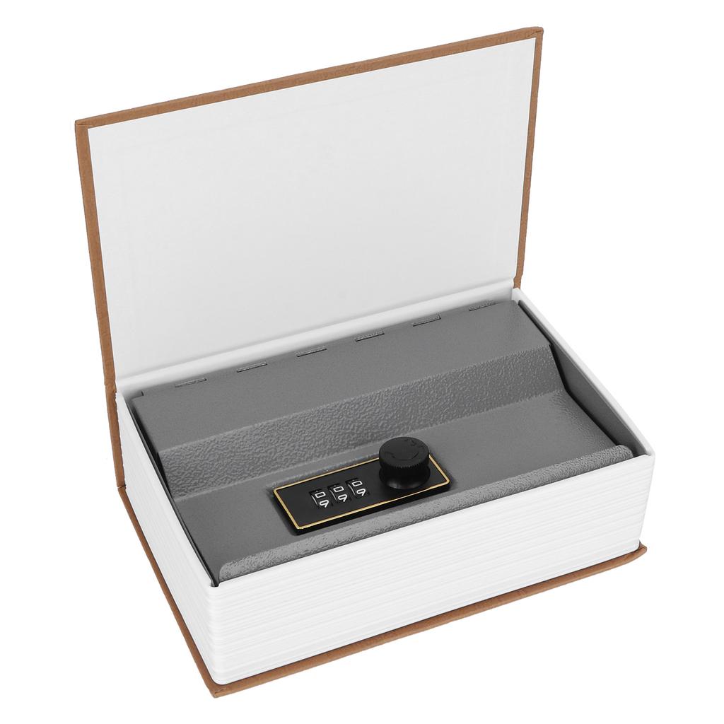 Book Safe Storage Box Dictionary Money Coines Box with Security Combination Lock for Home Use