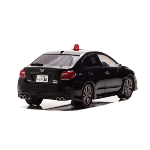 RAI'S 1/43 Scale Subaru WRX S4 2.0GT Eye Sight (VAG) 2018 Aomori Prefectural Police Traffic Department Traffic Mobile Unit Vehicle (Unmarked Black) Fi