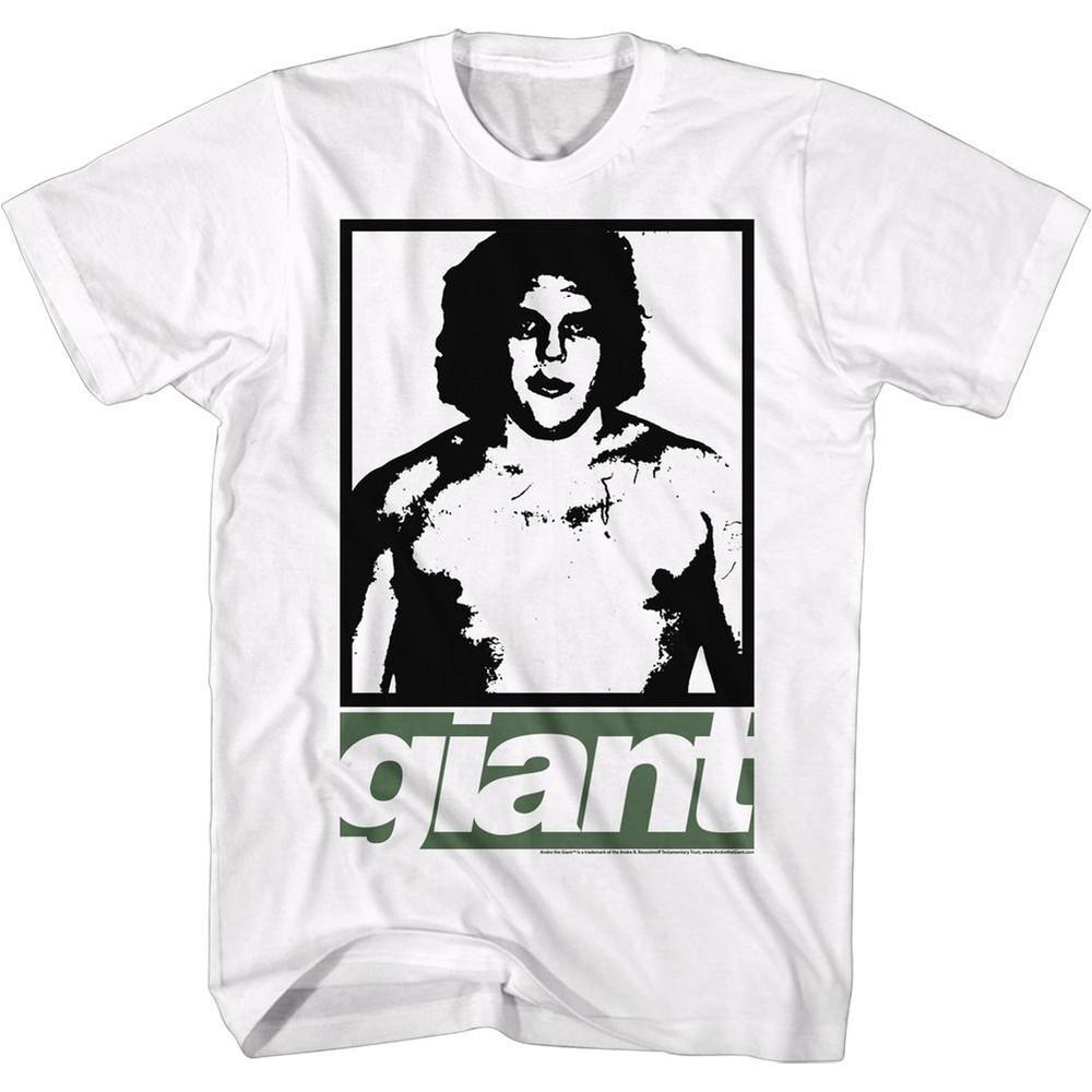 Andre The Giant Gizey White Icon Shirt L