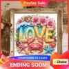Summer Beach Special Shaped 5D DIY Partial Drill Diamond Art Kit for Adults Home Wall Decor Diamonds Dots Gem Art Kits 30x30cm