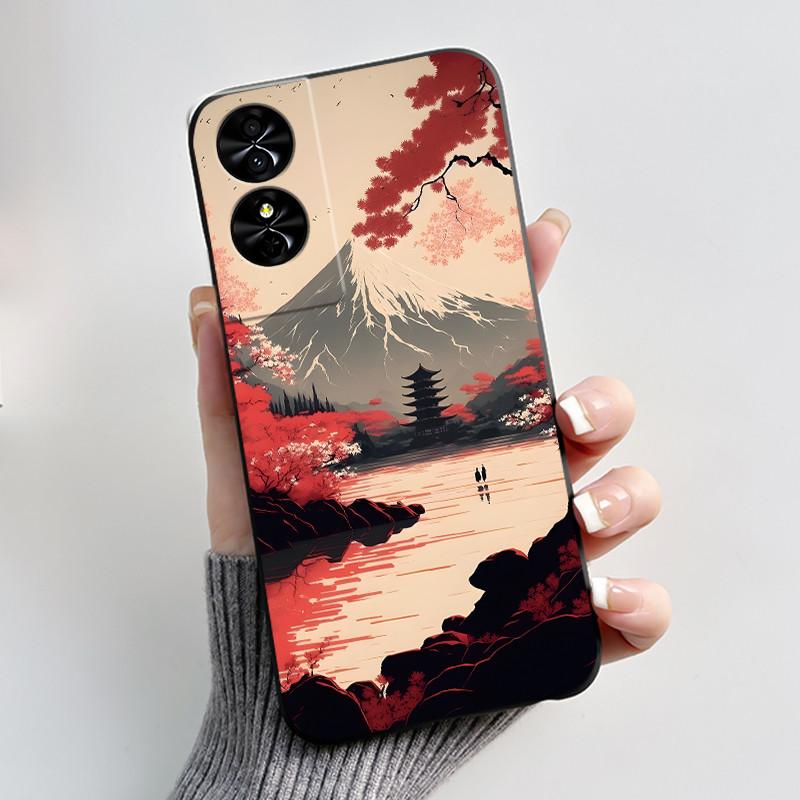 New Popular Phone Case For TCL 50 SE/40 NxtPaper 4G Cover Beautiful Silver Beach Design Shockproof Soft Silicone Black Casing
