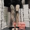 Elasticity Halloween Pantyhose Spider Web Stockings Vintage Bat Pattern Tights  Alternative Fashion