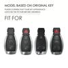 Leather 2 3 Buttons Car Key Case Cover Fob For Mercedes Benz A B C E Class GLS GLA GLK GLC CLS CLA W204 W205 W212 W463 W176