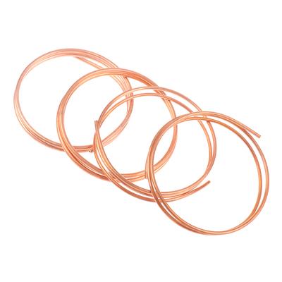 1 Meter Kupfer Weichkupferrohr Spule Außendurchmesser 1,6~5,0 mm Innendurchmesser 0,5~1,0 mm Reines Kupfer Draht Rohr Klimaanlage Kühlung DIY Handwerk