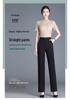 2025 Spring/Summer Women's High-Waist Cigarette Pants: Versatile Fashionable Straight-Leg Suit Trousers