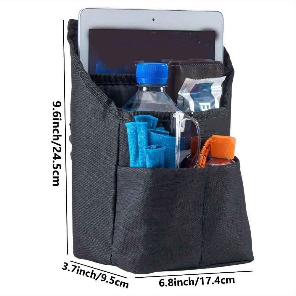 Save Space Walker Bag Folding Compact Mobility Organizer Rollator Side Storage Bag Elderly