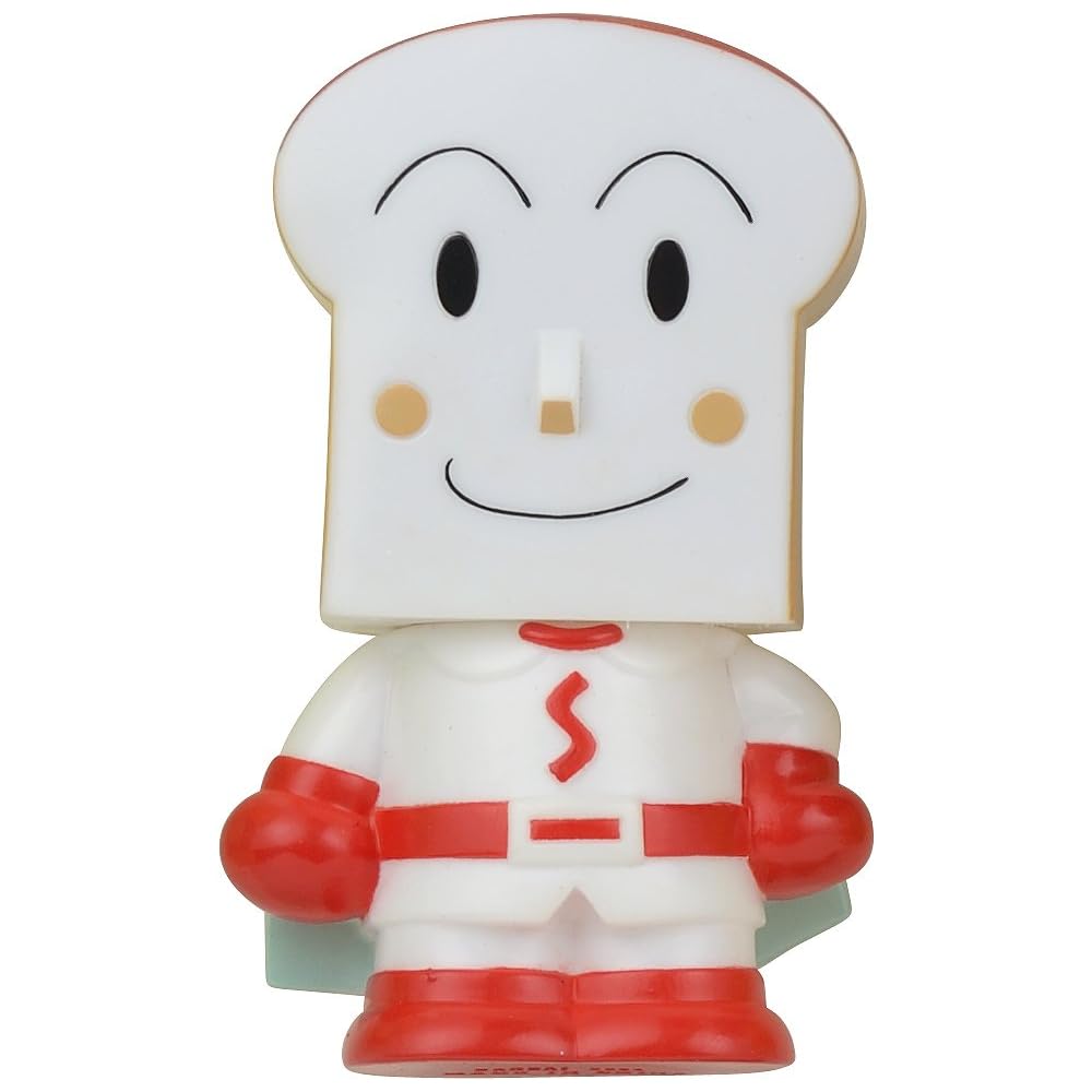 Bandai Anpanman Hoka Hoka Peepu Series Shokupanman Plush Toy Soft and Cuddly 30cm