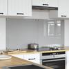 Kitchen Splashback 2 pcs Light Grey 70 x 60 cm Tempered Glass