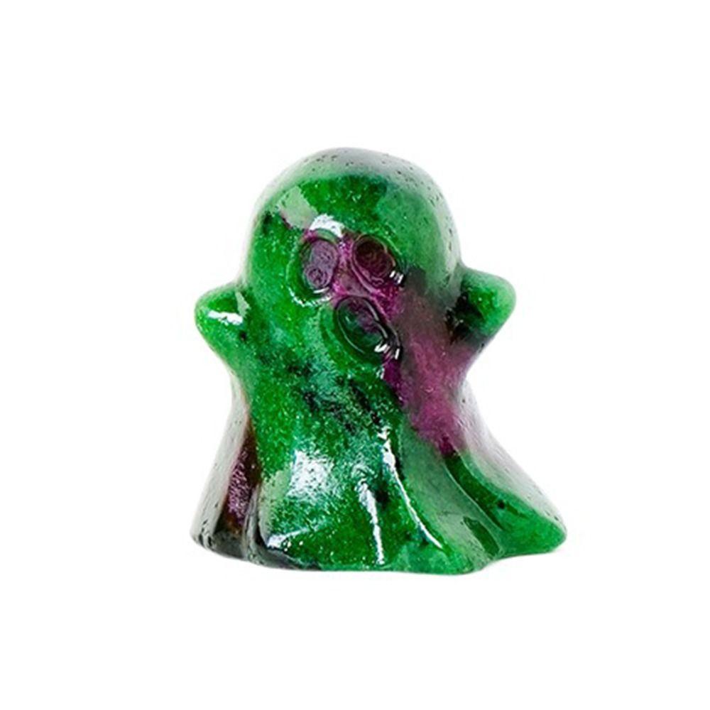 Creative Crystal Ghost Figurine Ghost Shaped Natural Crystal Ghost  Desk Decoration