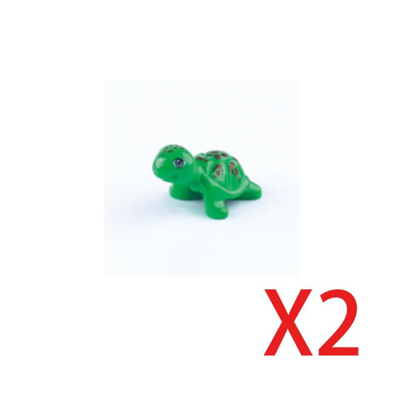 MOC Building Blocks Mini Bricks City Animal Zoo Fram Owl Goat Swan Pig Tortoise Rabbit Chicken Duck Accessories DIY Toys Gifts