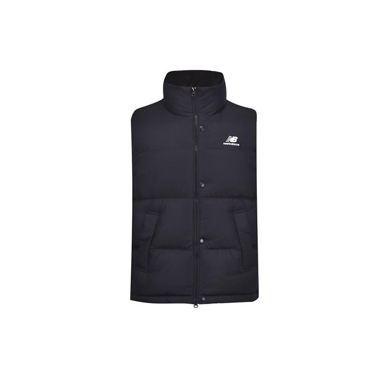 New Balance Casual Down Vest Asia Sizing 'Black White' Unisex NJA4E013-BK S black