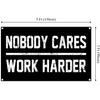 Nobody Cares Work Harder Motivational Gym Banner 3x5 Feet With 4 Brass Gaskets Tapestry Flag.pire Your Fitness Wall Decor.