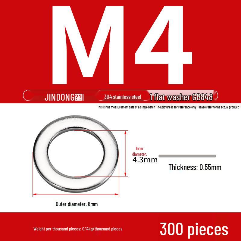 Stainless Steel 304/201/316 Oversized Thick Flat Washer Gasket Screw Washer GB97/GB96