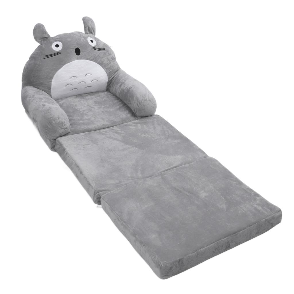 Foldable Kids Sofa Soft Breathable Cartoon Animal Toddler Couch Bed with Armrest for Living Room
