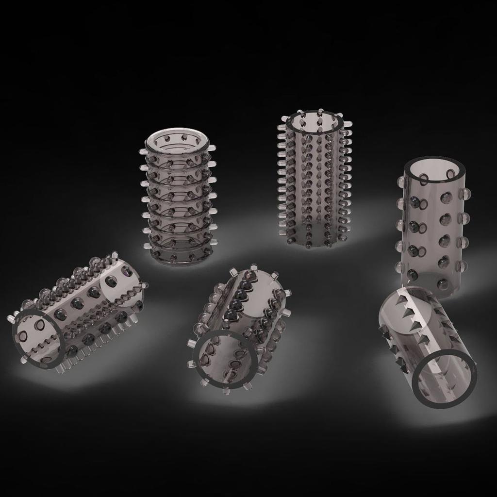 6 adet Klitoris Stimülatörü Parmak Prezervatif Büyük Sivri Seks Oyuncakları Kadın Vajina Stimülasyon Parmak Kol Erkekler Için Yetişkin Malzemeleri