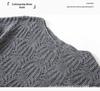Korean Style Women's Cashmere Lyocell Round Neck Hollow Knit Sweater