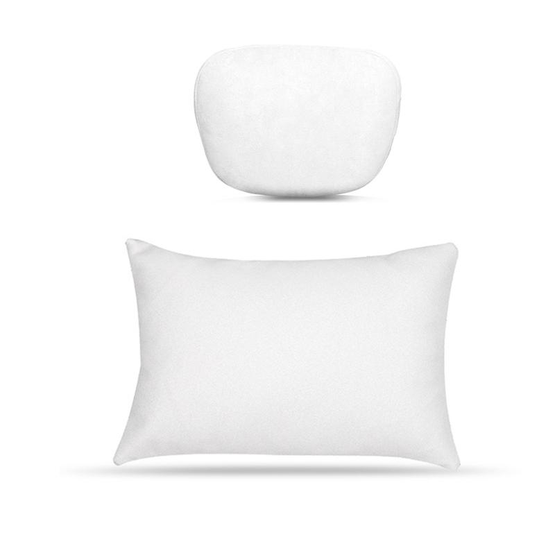 For Tesla Model 3 Y Flocking/Leather Car Seat Neck Pillow Soft Memory Neck Pillow Headrest Lumbar Support Car Universal
