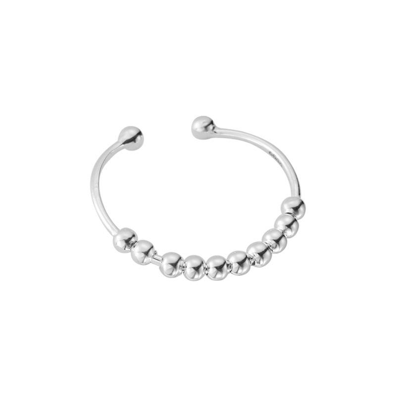 Super Sparkle Adjustable Geometric Ball Ring for Women - Trendy & Fashionable Index Finger Jewelry Adjustable