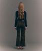 Seteo (W) Soft Corduroy Semi-Flare Pants Brown