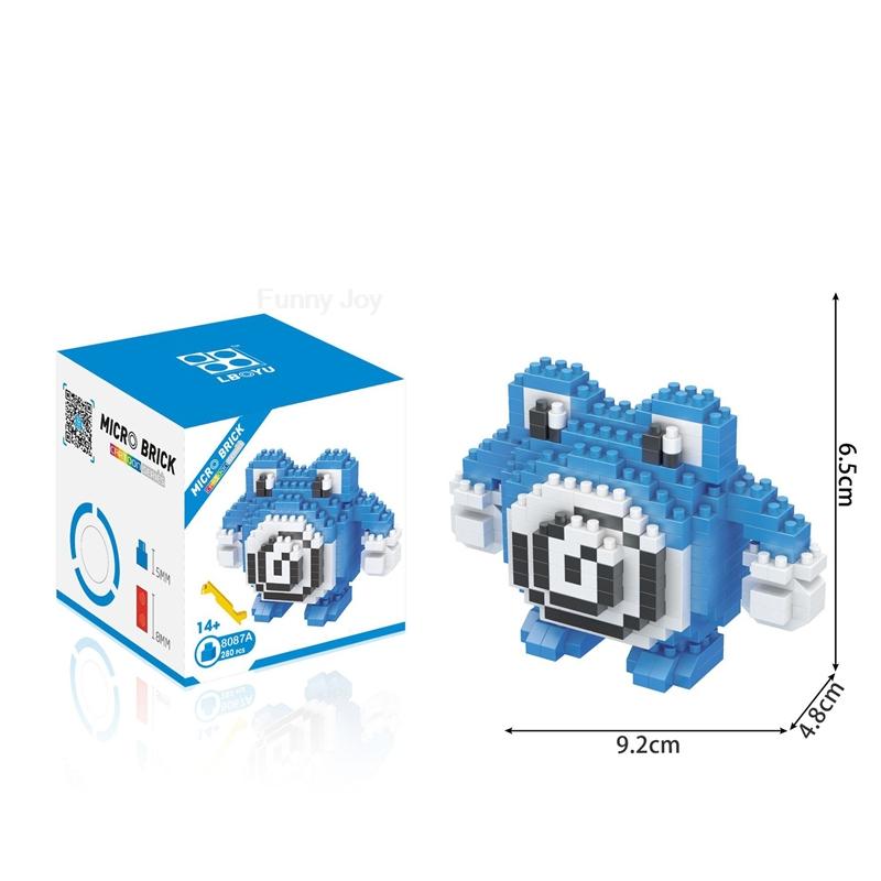 61 Style Funny Building Blocks Assembly Anime Picachu Charizard Doll Blastoise Bulbasaur Gengar Bricks Toy for Kid