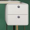 Round Door Knob European-Style Single Hole Stainless Steel Drawer Knob Self-Adhesive White Wardrobe Handle Cabinet