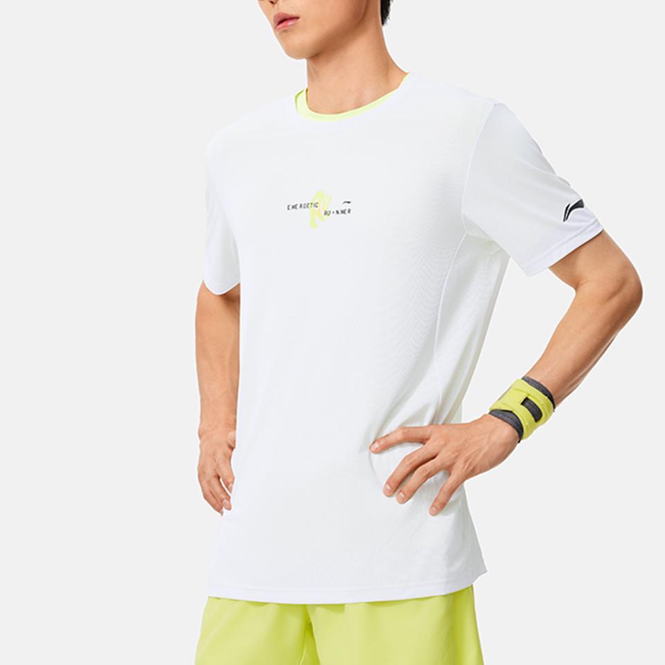 Li Ning T Shirt Men's Standard White ATSU059-7