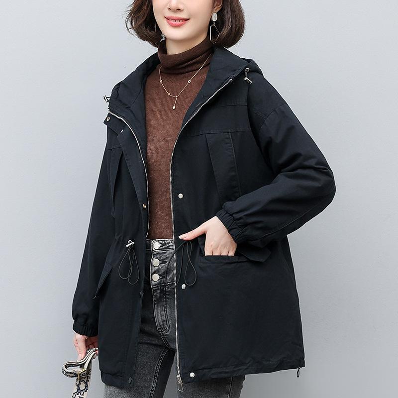 Parka Mi-Long pour Femme - Hiver 2024 Coupe Ample Tendance Manteau en Coton Doublé Polaire