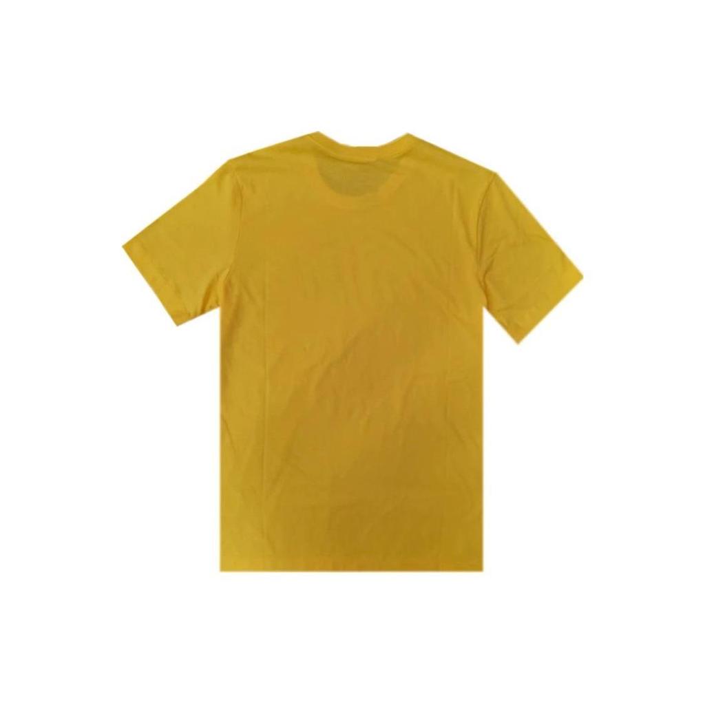 Nike T Shirts Men's Yellow Crew Neck Moderate Straight Fit CT0467-780
