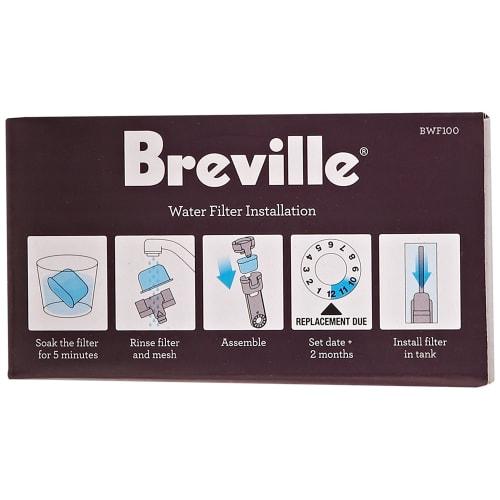 Breville BWF100 Single Cup Brewer Replacement Charcoal Filter (White)
