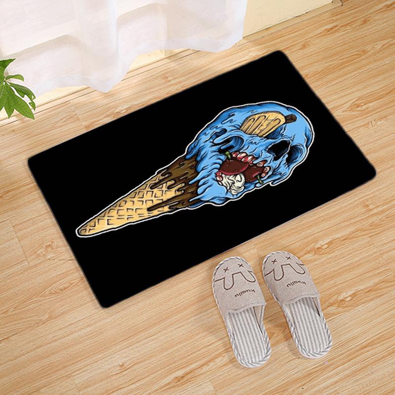 Halloween Tarot Skull Floral Gothic Deer Print Carpet Mat Non-Slip Rug Home Decoration Indoor Door Bathroom Kitchen Floor Mats