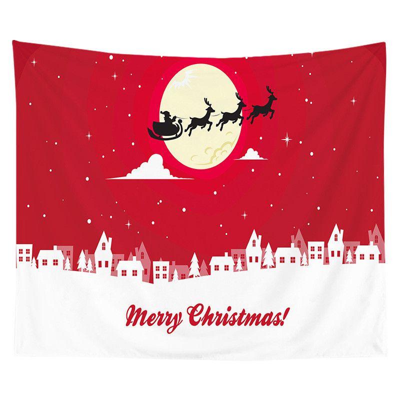 Festive Christmas Tapestry Wall Hanging Art In Exquisite Design For Home Decoration
